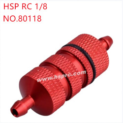 HSP 1/8 RC Car Upgrade Parts Metal fuel filter 80118 red