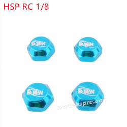 HSP 1/8 RC Car Upgrade Parts Hex nut dust cover blue