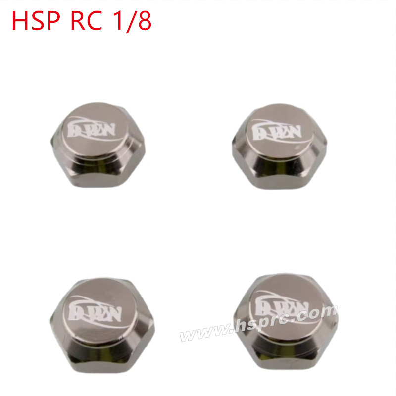 HSP 1/8 RC Car Upgrade Parts Hex nut dust cover grey