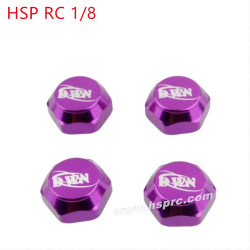 HSP 1/8 RC Car Upgrade Parts Hex nut dust cover purple