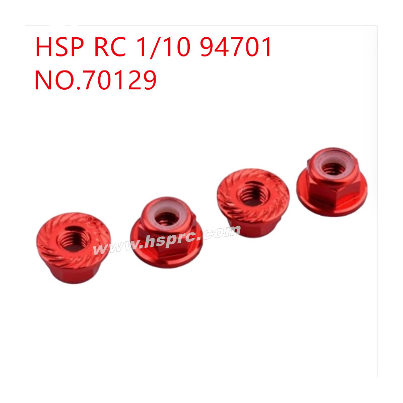HSP 94701 1/10 Upgrade Parts M4 flange loose and non-slip nut 70129