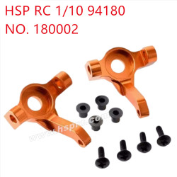 HSP 94180 1/10 Upgrade Parts Aluminium alloy steering cup 180002 orange