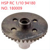 HSP 94180 1/10 Upgrade Parts 38T Front and rear axle big gear 180009 grey