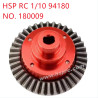HSP 94180 1/10 Upgrade Parts 38T Front and rear axle big gear 180009 red