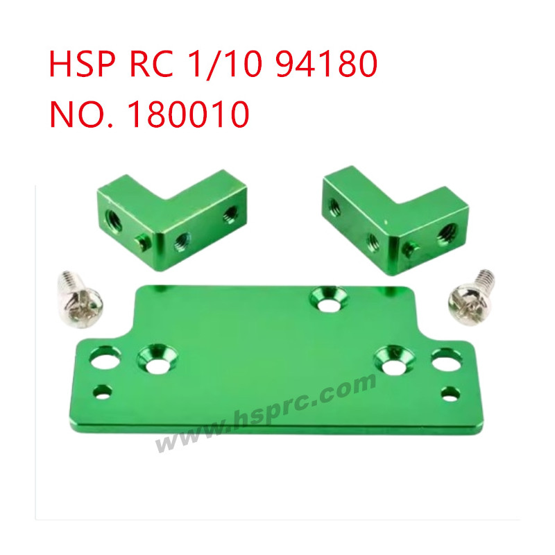 HSP 94180 1/10 Upgrade Parts Aluminum alloy servo fixing base 180010 green