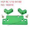 HSP 94180 1/10 Upgrade Parts Aluminum alloy servo fixing base 180010 green