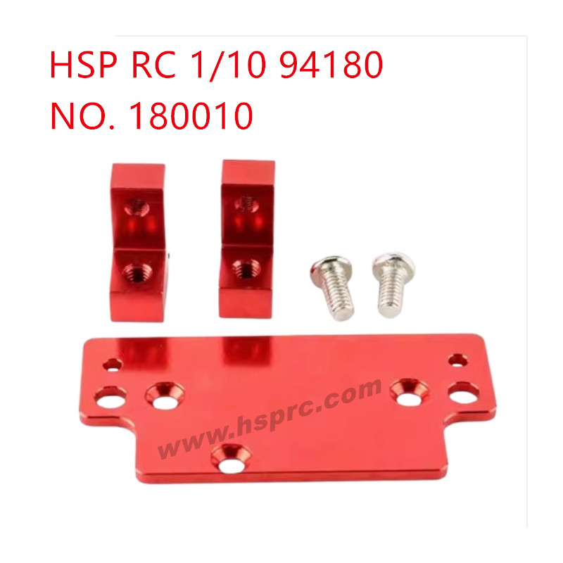 HSP 94180 1/10 Upgrade Parts Aluminum alloy servo fixing base 180010 red