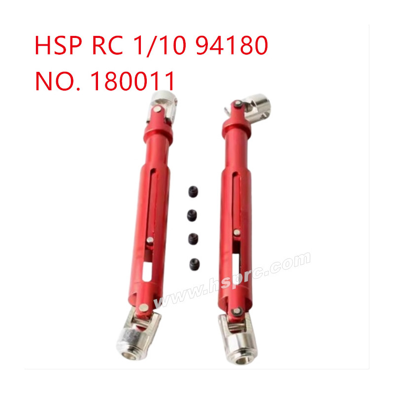 HSP 94180 1/10 Upgrade Parts 106-138mm Driving shaft 180011 red