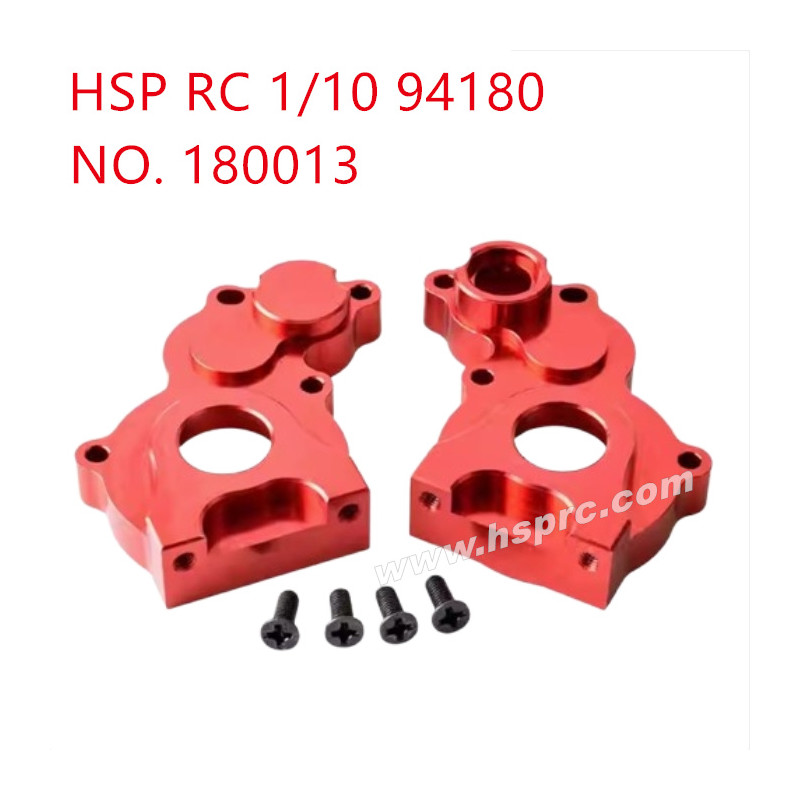 HSP 94180 1/10 Upgrade Parts Metal medium wave case 180013 red