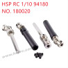 HSP 94180 1/10 Upgrade Parts 100-140mm Driving shaft 180020 black