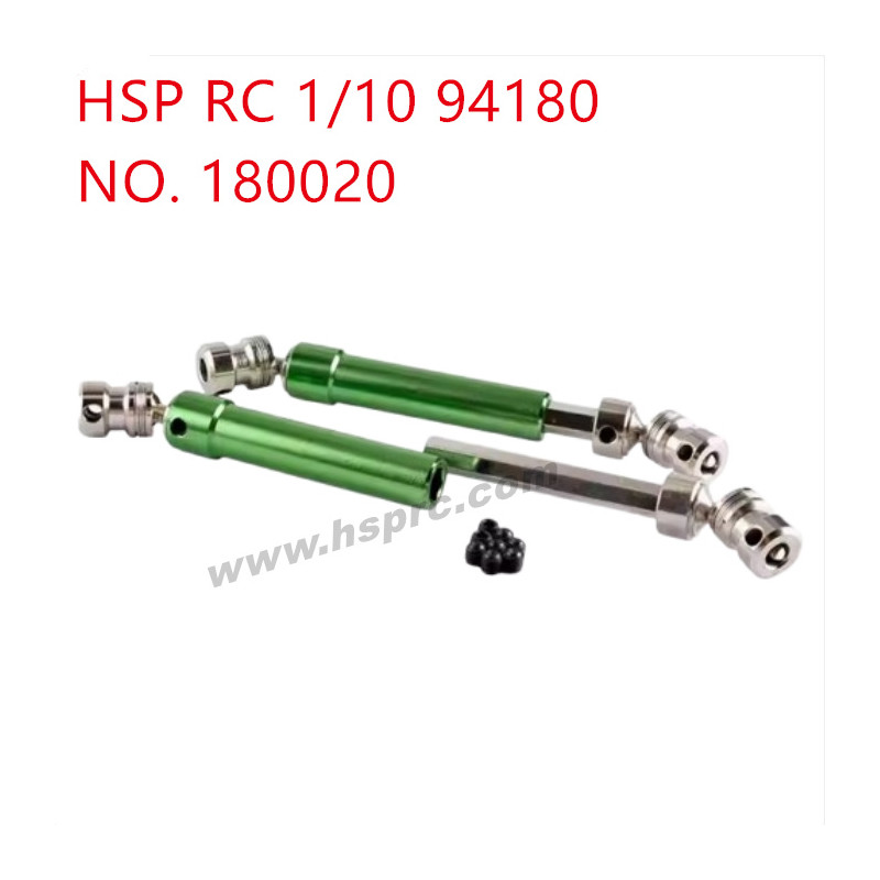 HSP 94180 1/10 Upgrade Parts 100-140mm Driving shaft 180020 green