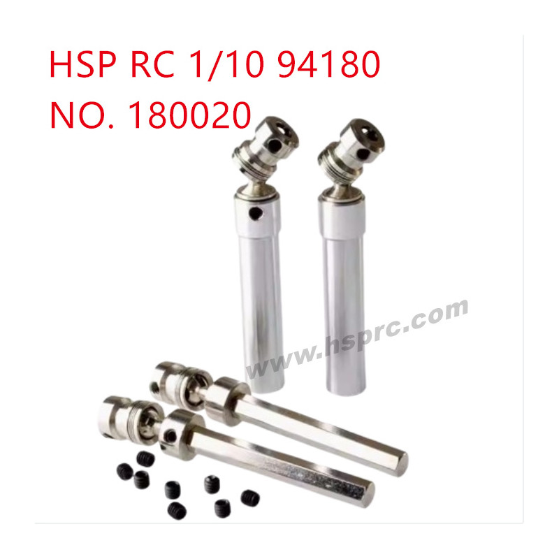 HSP 94180 1/10 Upgrade Parts 100-140mm Driving shaft 180020 silver
