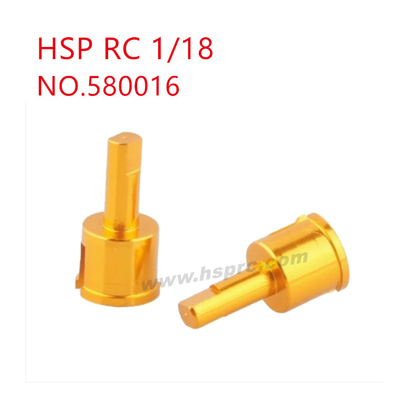 HSP Racing 1/18 Upgrade Parts Aluminium alloy wheel shaft 2P 580016 yellow