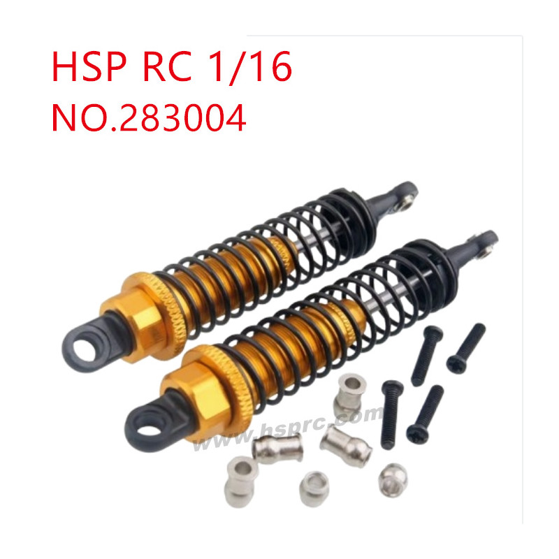 HSP Racing 1/16 Upgrade Parts Front shock absorber 283004 yellow HSP Racing 1/16 Upgrade Parts Front shock absorber 283004 yellow