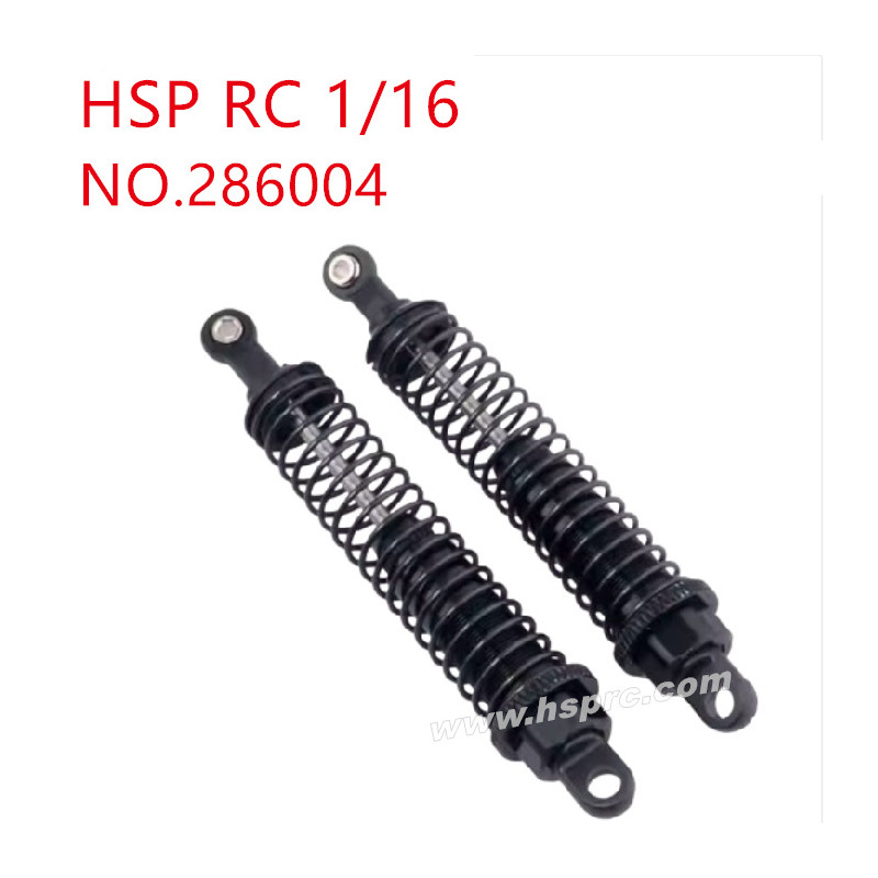 HSP Racing 1/16 Upgrade Parts Rear shock absorber 286004 black HSP Racing 1/16 Upgrade Parts Rear shock absorber 286004 black