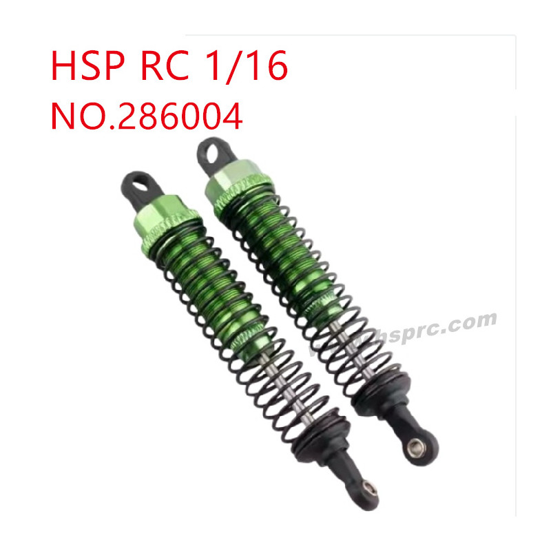 HSP Racing 1/16 Upgrade Parts Rear shock absorber 286004 green HSP Racing 1/16 Upgrade Parts Rear shock absorber 286004 green