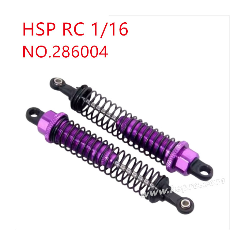 HSP Racing 1/16 Upgrade Parts Rear shock absorber 286004 purple HSP Racing 1/16 Upgrade Parts Rear shock absorber 286004 purple