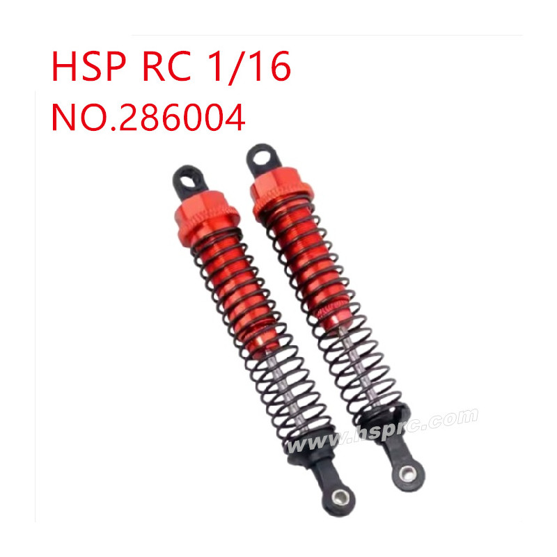 HSP Racing 1/16 Upgrade Parts Rear shock absorber 286004 red HSP Racing 1/16 Upgrade Parts Rear shock absorber 286004 red