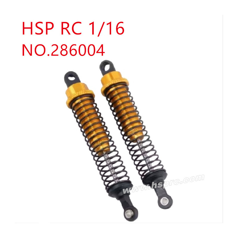 HSP Racing 1/16 Upgrade Parts Rear shock absorber 286004 yellow HSP Racing 1/16 Upgrade Parts Rear shock absorber 286004 yellow