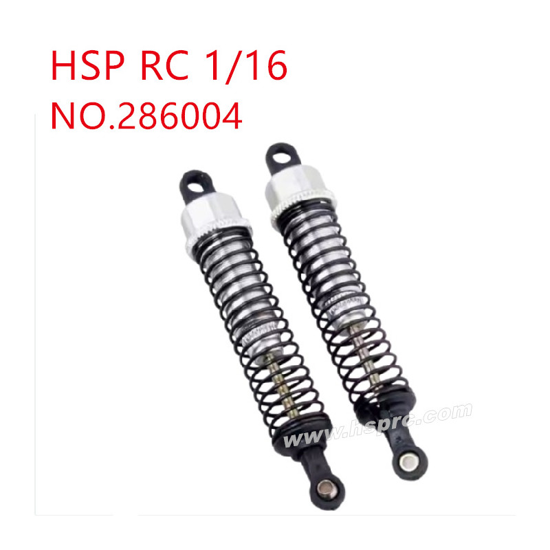 HSP Racing 1/16 Upgrade Parts Rear shock absorber 286004 silver HSP Racing 1/16 Upgrade Parts Rear shock absorber 286004 silver