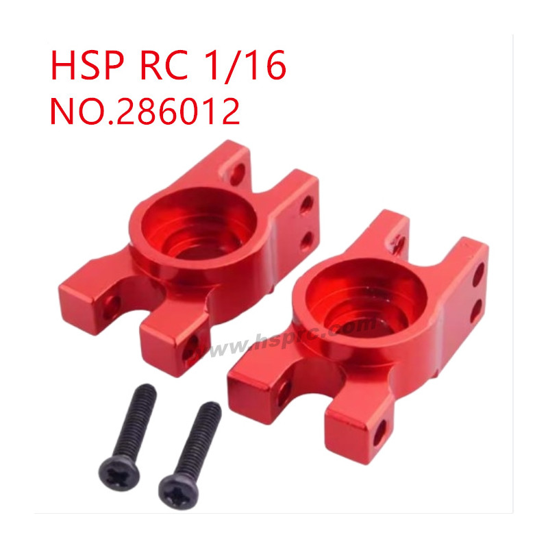 HSP Racing 1/16 Upgrade Parts Rear axle seat 286012 red