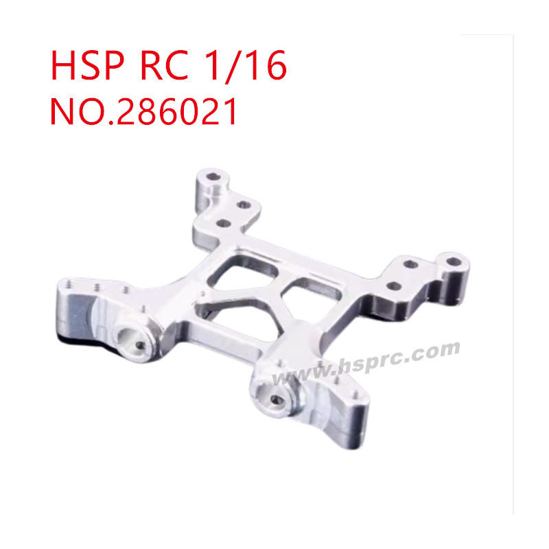 HSP Racing 1/16 Upgrade Parts Front damper plate 286022 silver