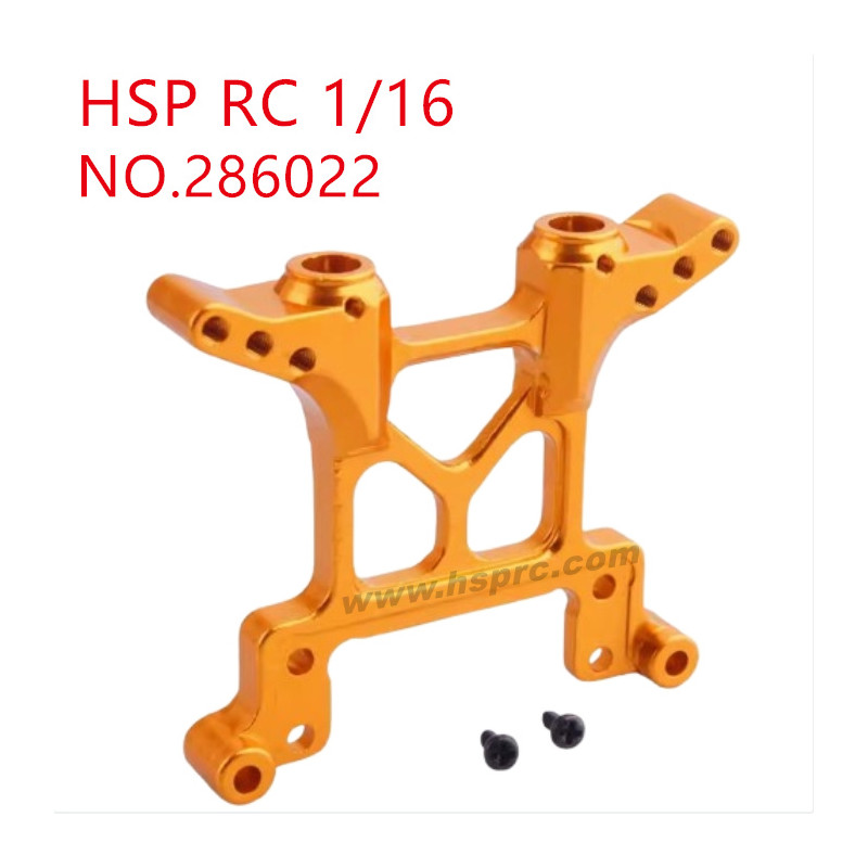 HSP Racing 1/16 Upgrade Parts Front damper plate 286022 yellow
