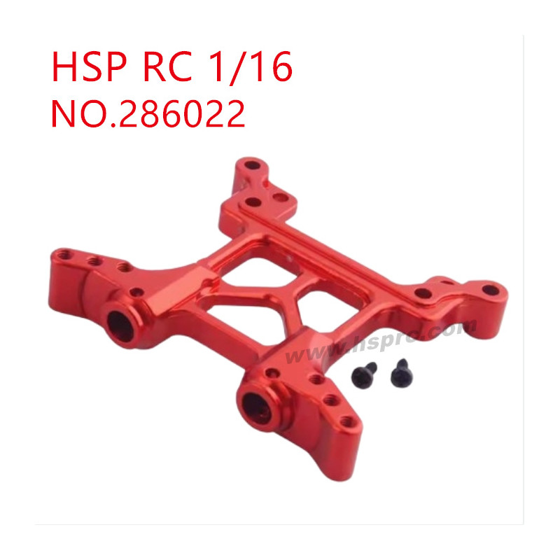 HSP Racing 1/16 Upgrade Parts Front damper plate 286022 red
