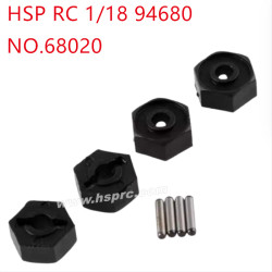 HSP 1/18 94680 Parts Nylon hexagonal wheel seat bearing pin 68020