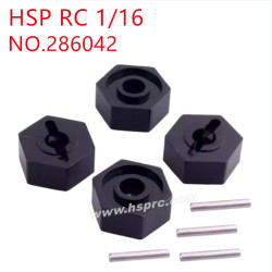 HSP Racing 1/16 Upgrade Parts 12mm connector 286042 black