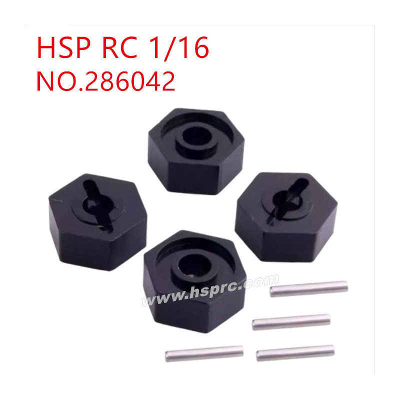 HSP Racing 1/16 Upgrade Parts 12mm connector 286042 black