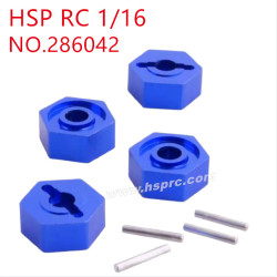 HSP Racing 1/16 Upgrade Parts 12mm connector 286042 dark blue