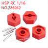 HSP Racing 1/16 Upgrade Parts 12mm connector 286042 red