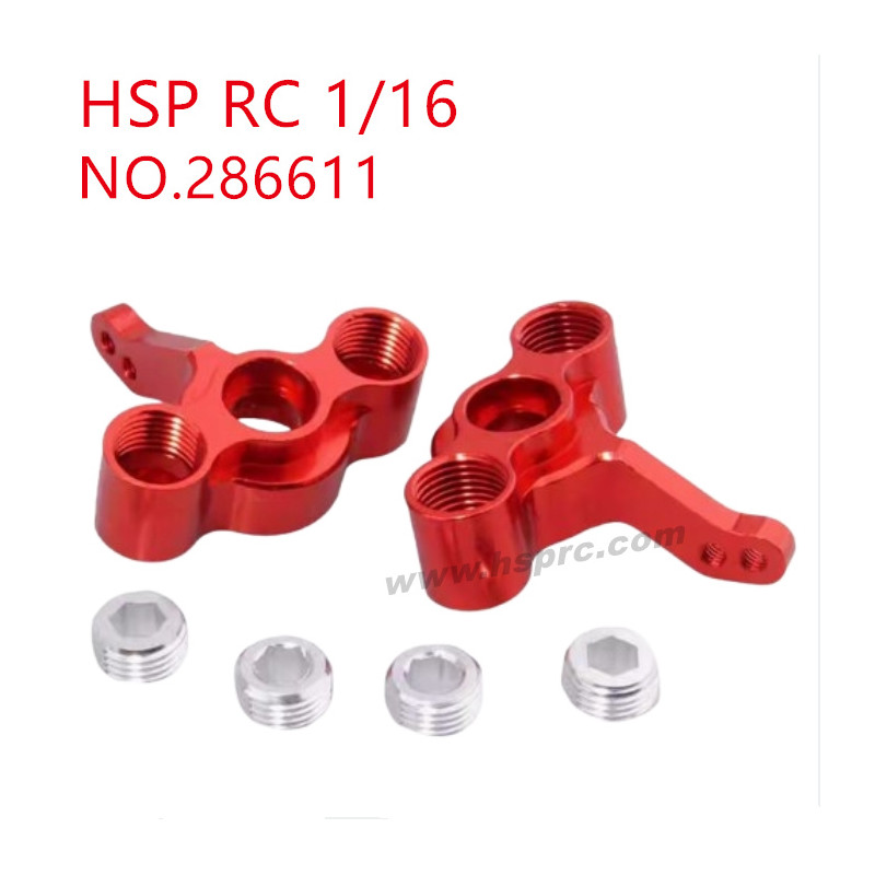 HSP Racing 1/16 Upgrade Parts Steering cup 286611 red