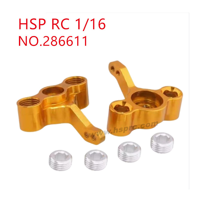 HSP Racing 1/16 Upgrade Parts Steering cup 286611 yellow