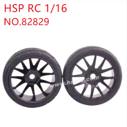 HSP 1/16 Parts Wheel 82829 black