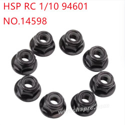 HSP 1/10 94601 Parts M4 flange locking nut 14598