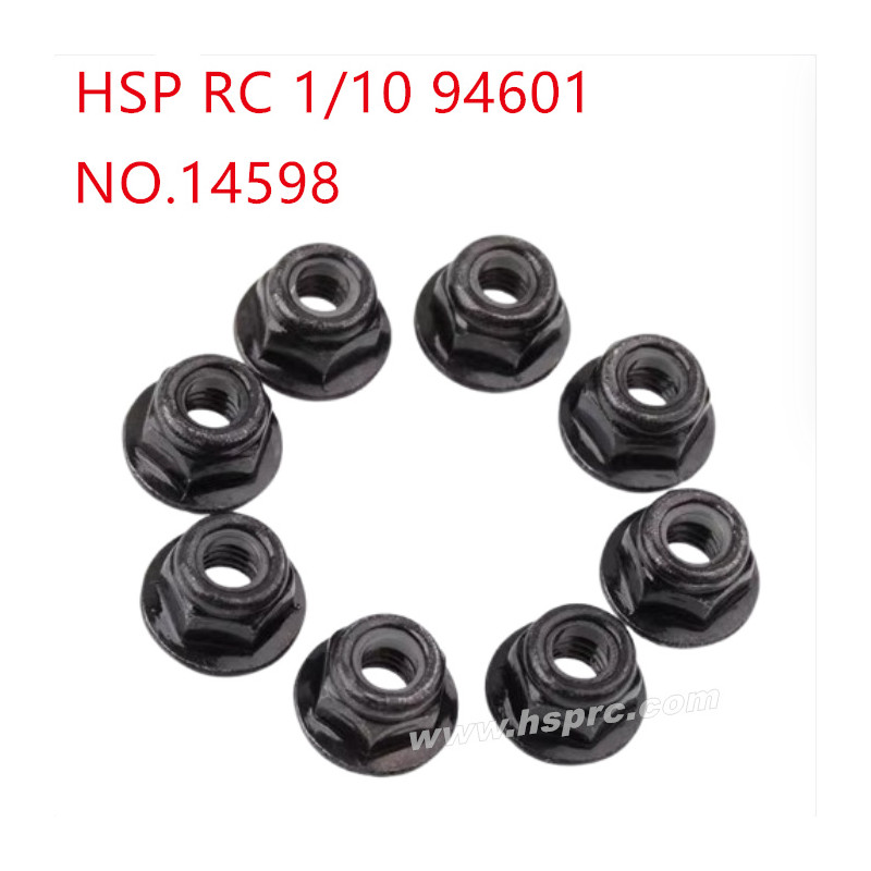 HSP 1/10 94601 Parts M4 flange locking nut 14598