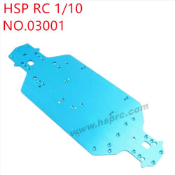HSP 1/10 RC Car Upgrade Parts Aluminium alloy base plate 03001 blue