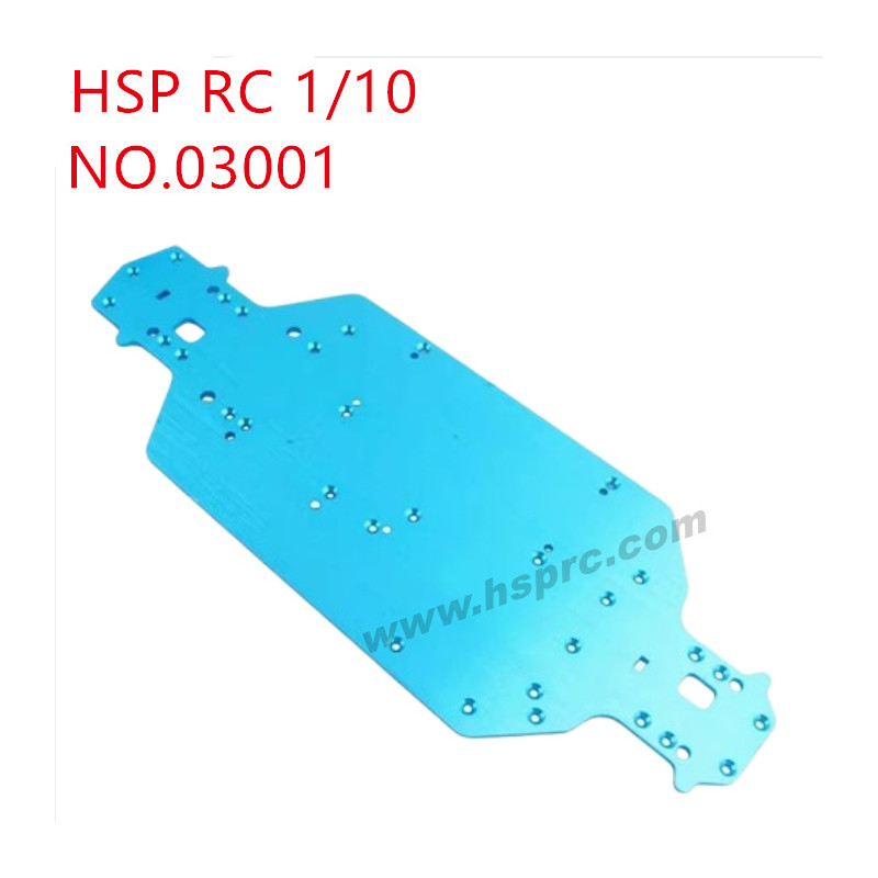 HSP 1/10 RC Car Upgrade Parts Aluminium alloy base plate 03001 blue