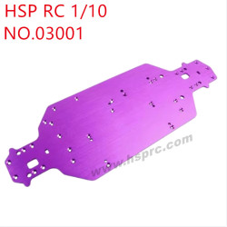 HSP 1/10 RC Car Upgrade Parts Aluminium alloy base plate 03001 purple