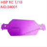 HSP 1/10 RC Car Upgrade Parts Aluminium alloy base plate 04001 purple