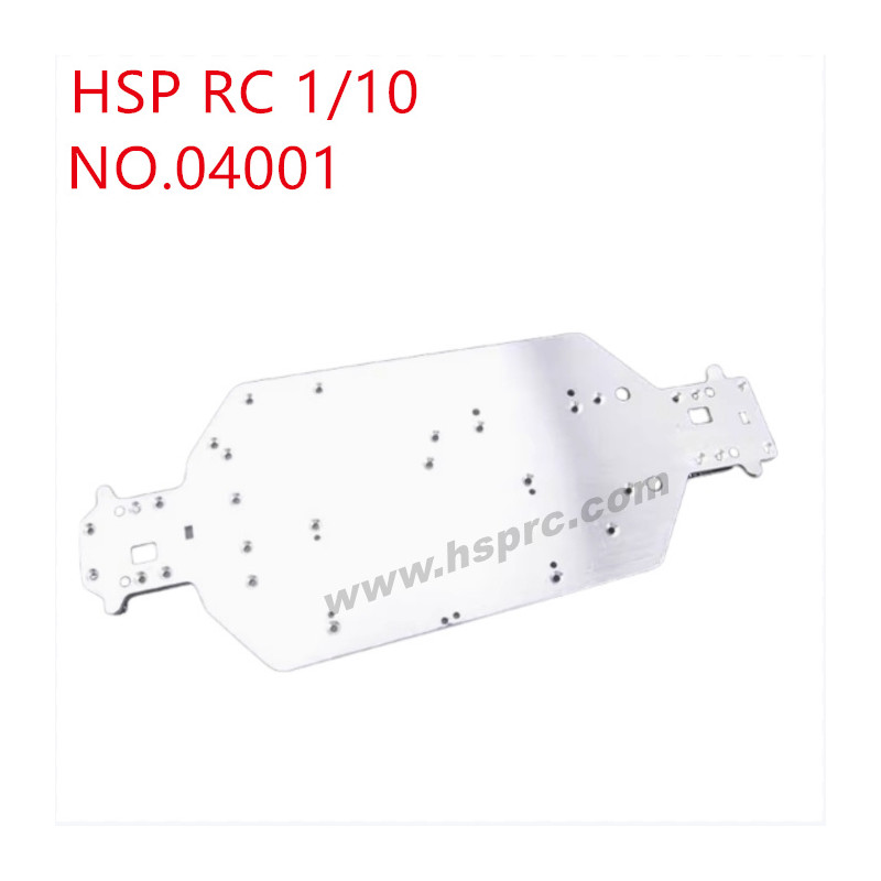 HSP 1/10 RC Car Upgrade Parts Aluminium alloy base plate 04001 silver HSP 1/10 RC Car Upgrade Parts Aluminium alloy base plate 04001 silver