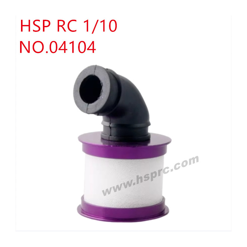 HSP 1/10 RC Car Upgrade Parts Metal filter 04104 purple