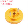 HSP 1/10 RC Car Upgrade Parts Engine flywheel 102006 yellow