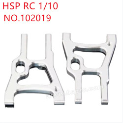 HSP 1/10 RC Car Upgrade Parts Front hem arm 102019 silver
